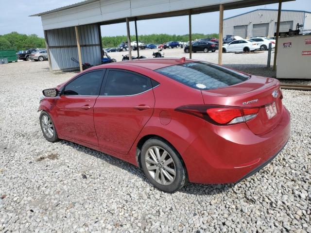  HYUNDAI ELANTRA 2015 Красный