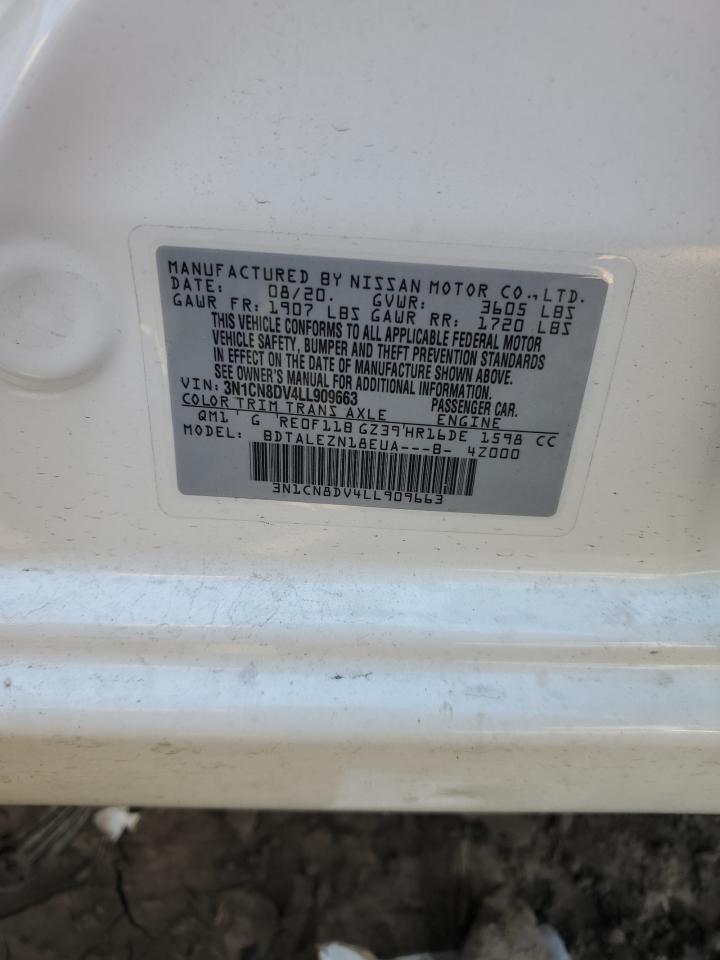 3N1CN8DV4LL909663 NISSAN VERSA 2020