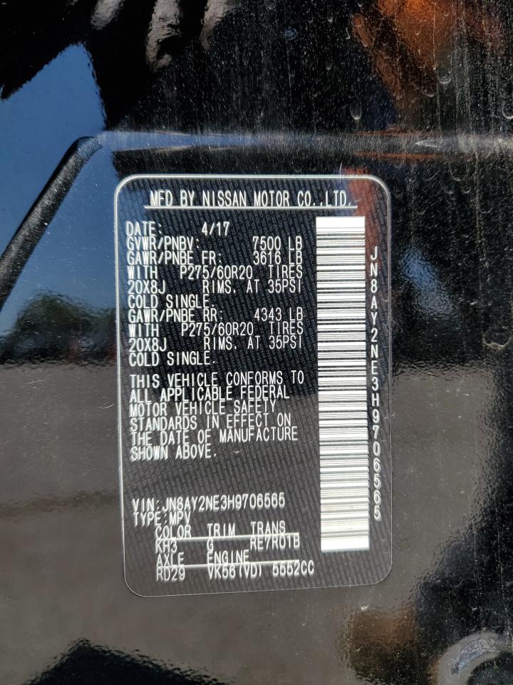 JN8AY2NE3H9706565 NISSAN ARMADA 2017