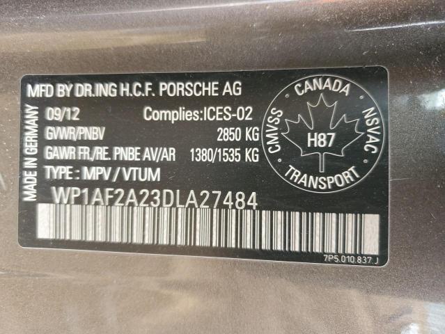 2013 PORSCHE CAYENNE   