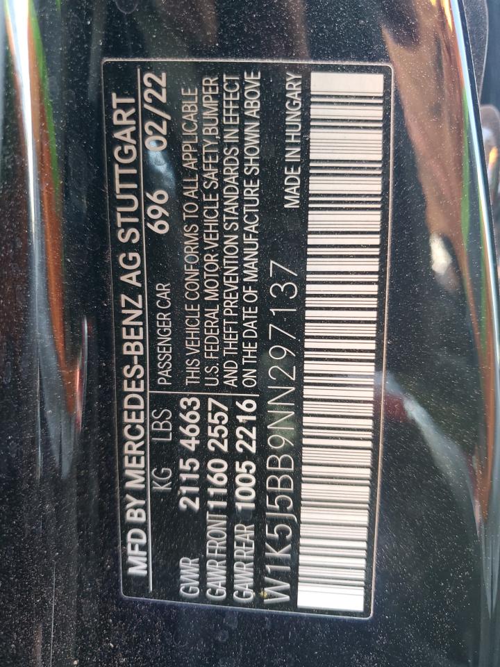 2022 Mercedes-Benz Cla Amg 35 4Matic VIN: W1K5J5BB9NN297137 Lot: 52451635