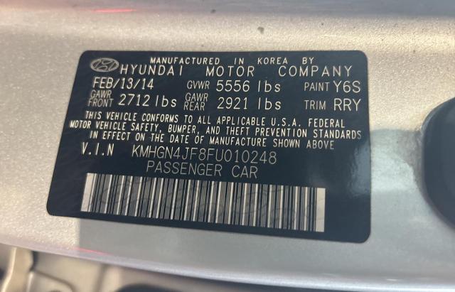 2015 HYUNDAI GENESIS 5.0L