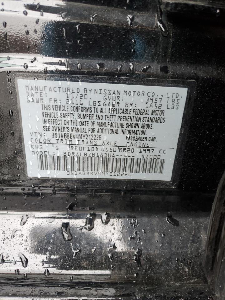 3N1AB8BV4MY212226 NISSAN SENTRA 2021