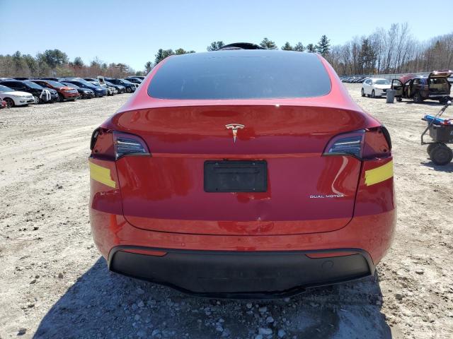  TESLA MODEL Y 2022 Czerwony