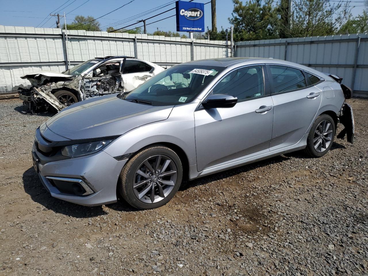 2021 Honda Civic Ex იყიდება Hillsborough-ში, NJ - Rear End