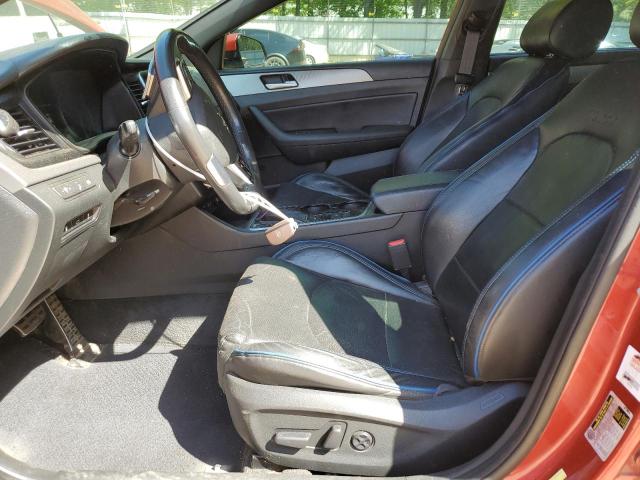  HYUNDAI SONATA 2018 Czerwony