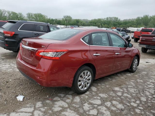  NISSAN SENTRA 2015 Красный