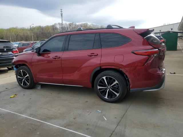  TOYOTA HIGHLANDER 2021 Czerwony