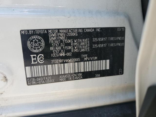 2019 TOYOTA RAV4 LE