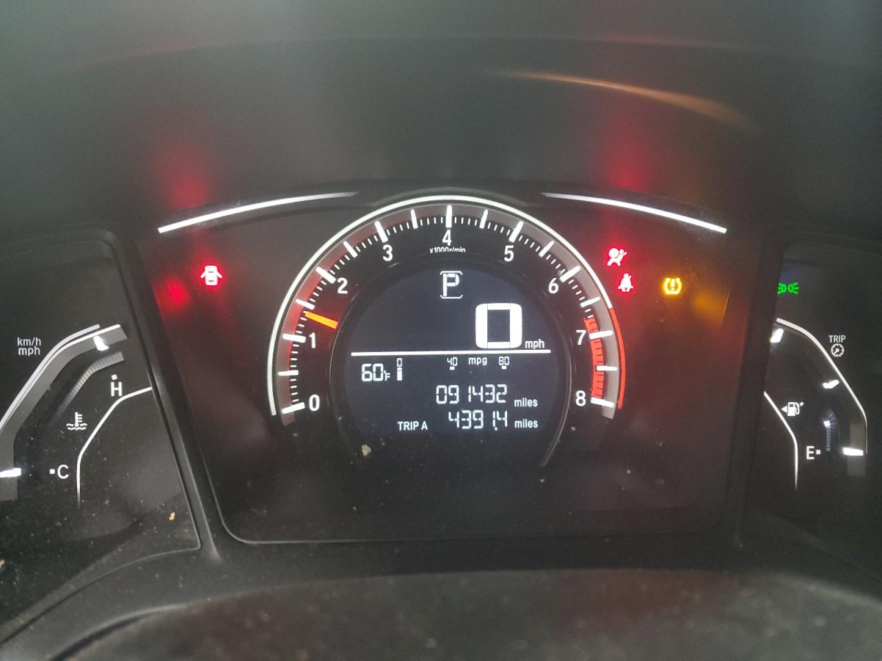 19XFC2F57GE240633 HONDA CIVIC 2016