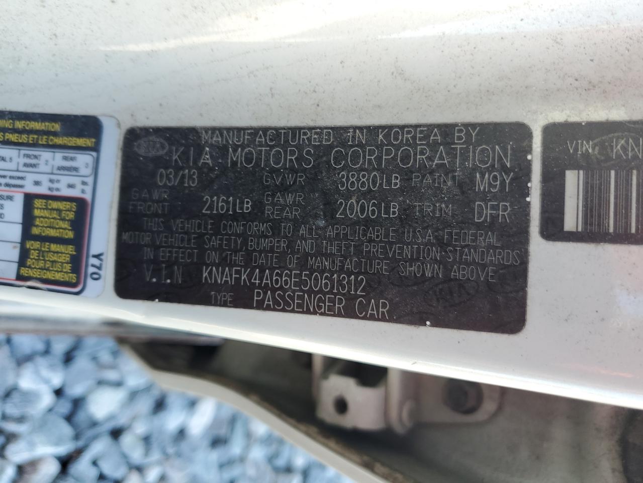2014 Kia Forte Lx VIN: KNAFK4A66E5061312 Lot: 52224165