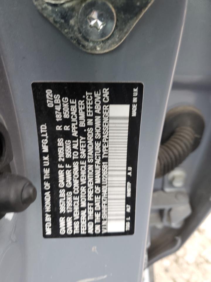 SHHFK7H40LU226581 HONDA CIVIC 2020