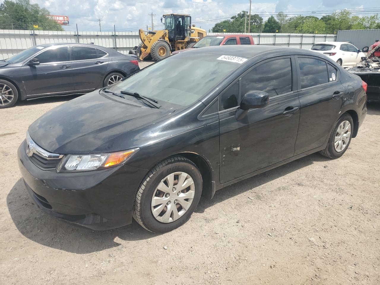 2012 Honda Civic Lx продається в Newton, AL - Hail
