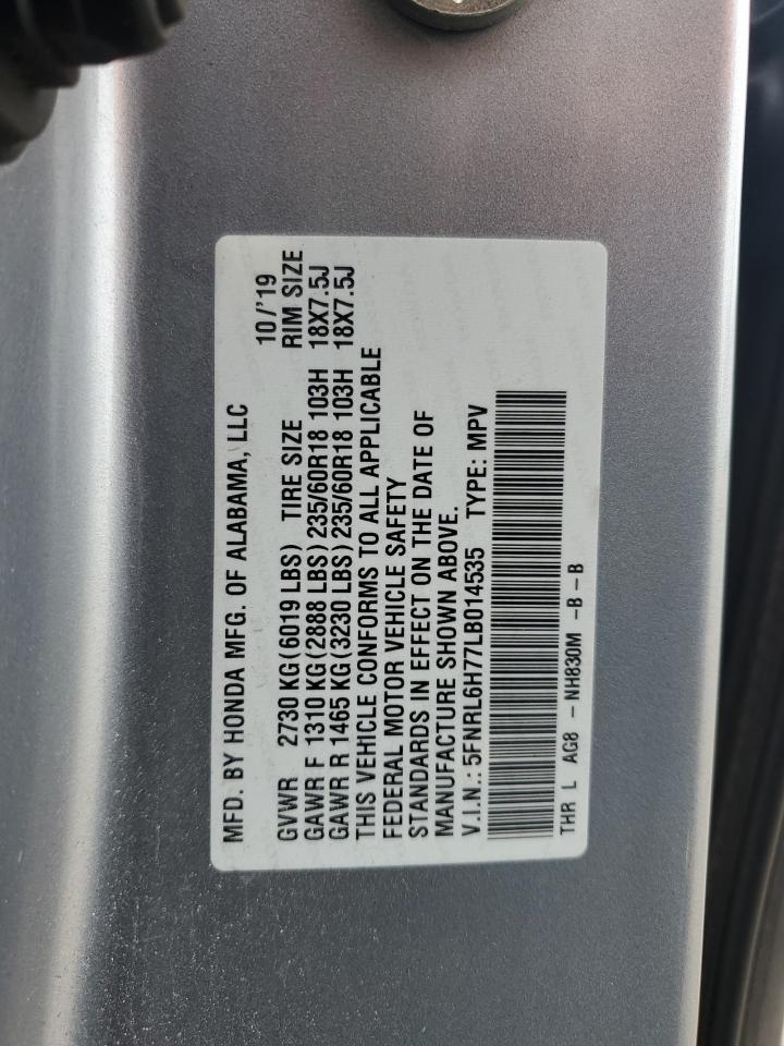 5FNRL6H77LB014535 HONDA All Models 2020