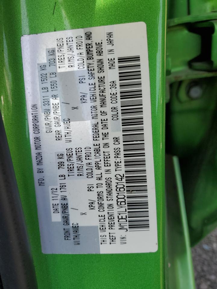2013 Mazda Mazda2 VIN: JM1DE1LY6D0160142 Lot: 54209805