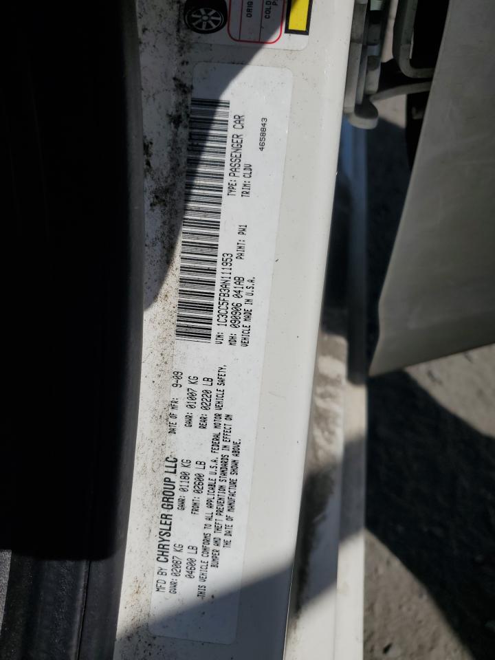 2010 Chrysler Sebring Limited VIN: 1C3CC5FB3AN111953 Lot: 54183845