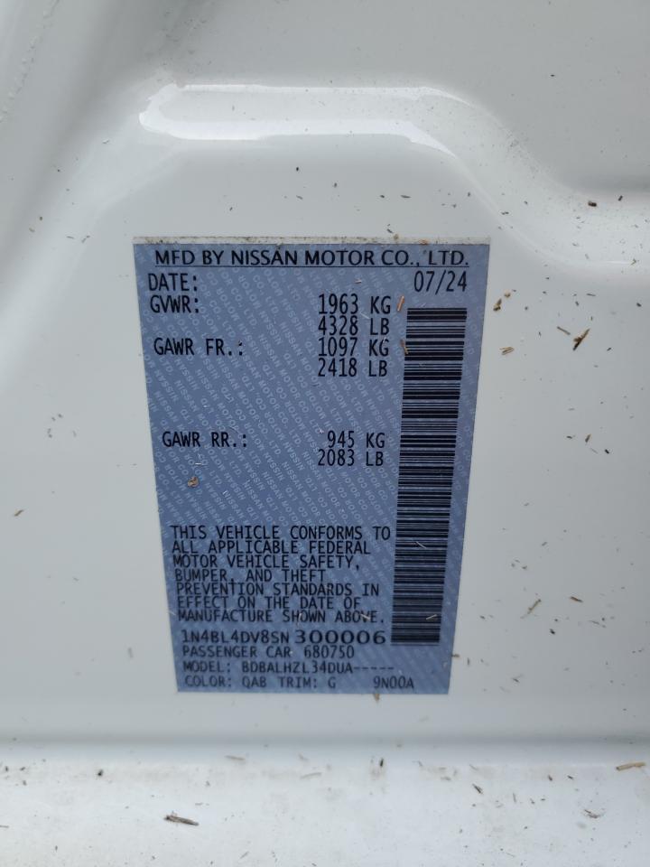 1N4BL4DV8SN300006 NISSAN ALTIMA 2025