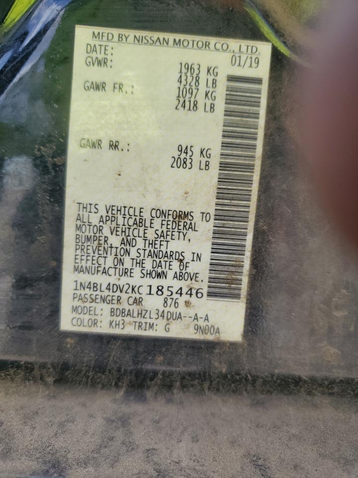 1N4BL4DV2KC185446 NISSAN ALTIMA 2019