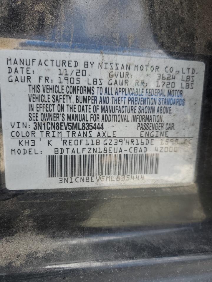 3N1CN8EV5ML835444 NISSAN VERSA 2021