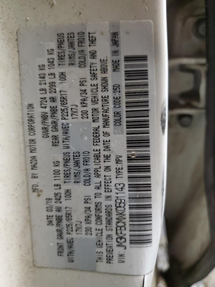 jm3kfbcmxk0591143 JM3KFBCMXK0591143 2019 Mazda Cx-5 Touring