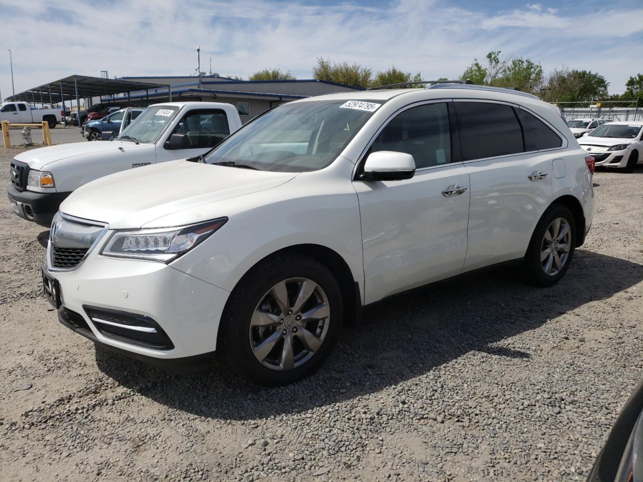 2016 Acura Mdx Advance zu verkaufen in Sacramento, CA - Side