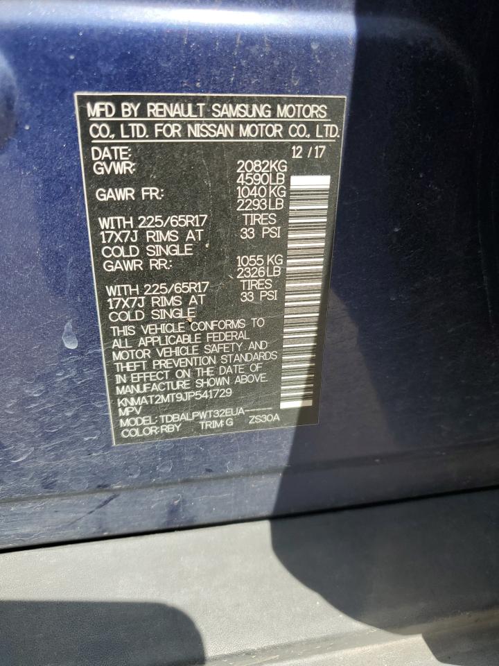 KNMAT2MT9JP541729 NISSAN ROGUE 2018