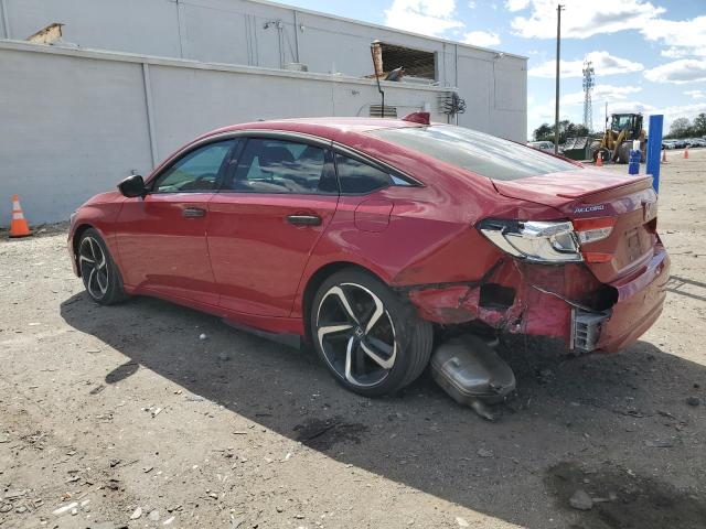  HONDA ACCORD 2019 Czerwony