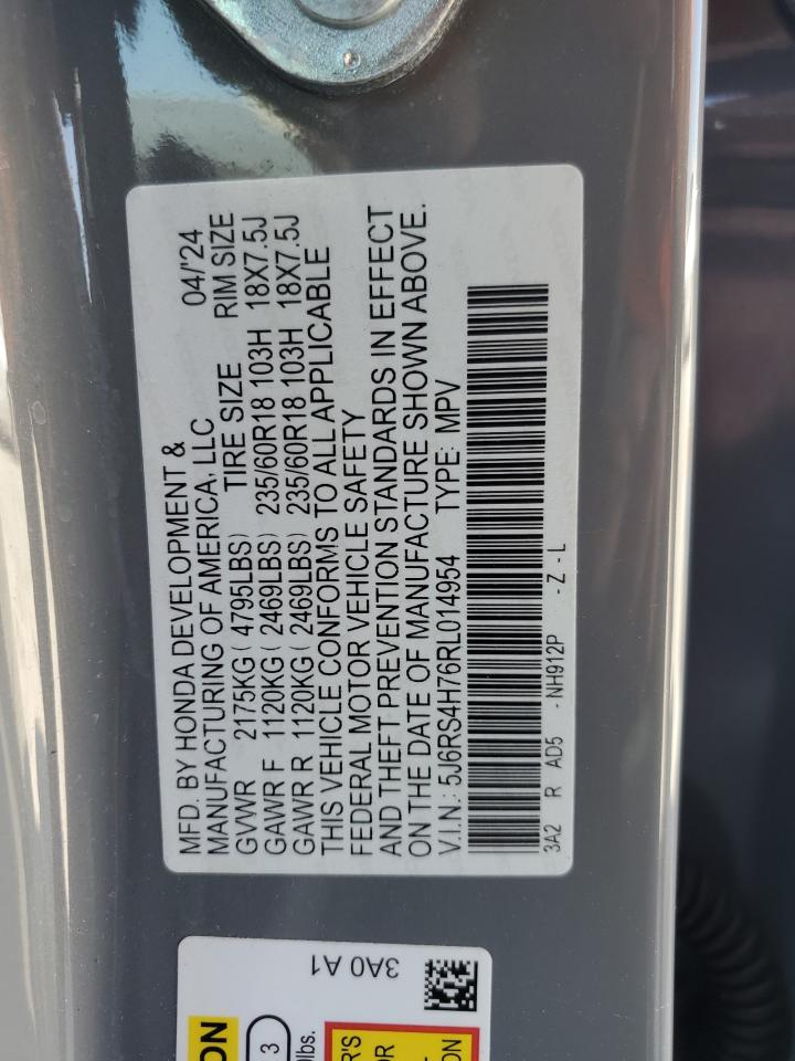 5J6RS4H76RL014954 HONDA CRV 2024