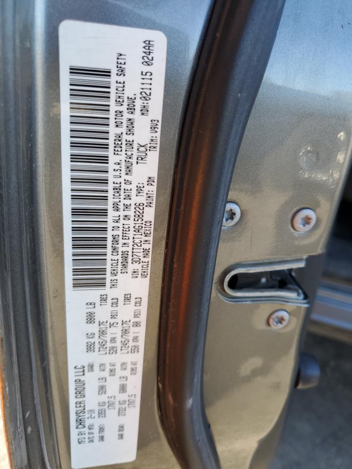 2010 Dodge Ram 2500 VIN: 3D7TT2CT1AG158226 Lot: 53382535