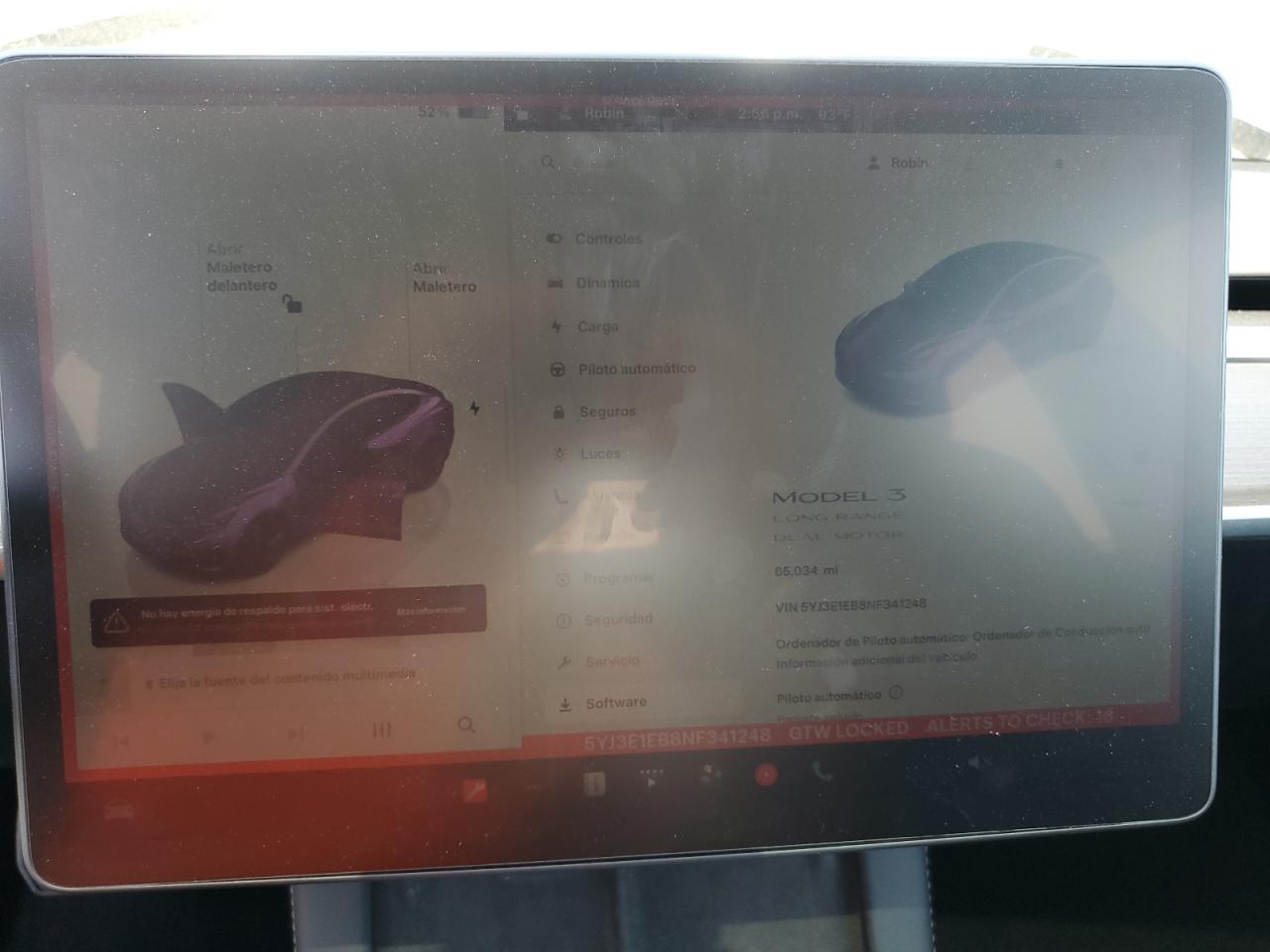 5YJ3E1EB8NF341248 TESLA MODEL 3 2022