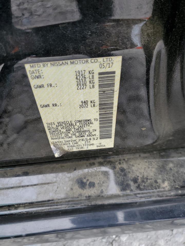 1N4AL3AP2HC265432 NISSAN ALTIMA 2017