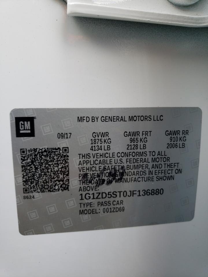 1G1ZD5ST0JF136880 CHEVROLET MALIBU 2018