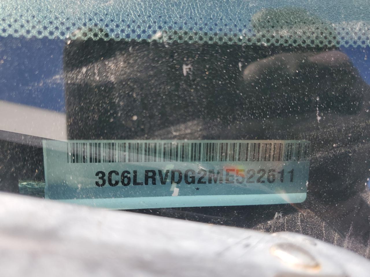 2021 Ram Promaster 2500 2500 High VIN: 3C6LRVDG2ME522611 Lot: 54845215