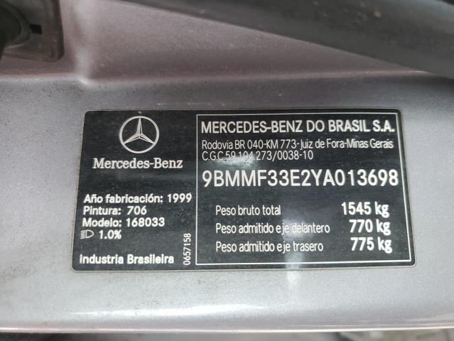 2000 MERCEDES BENZ A160  