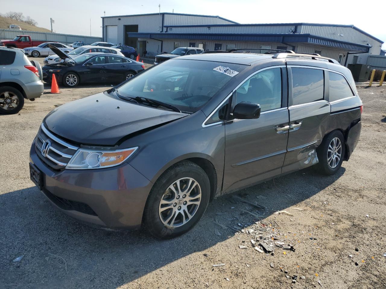 2011 Honda Odyssey Exl იყიდება Mcfarland-ში, WI - Side
