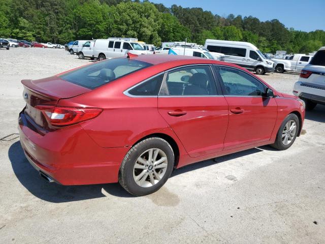 Sedans HYUNDAI SONATA 2017 Czerwony