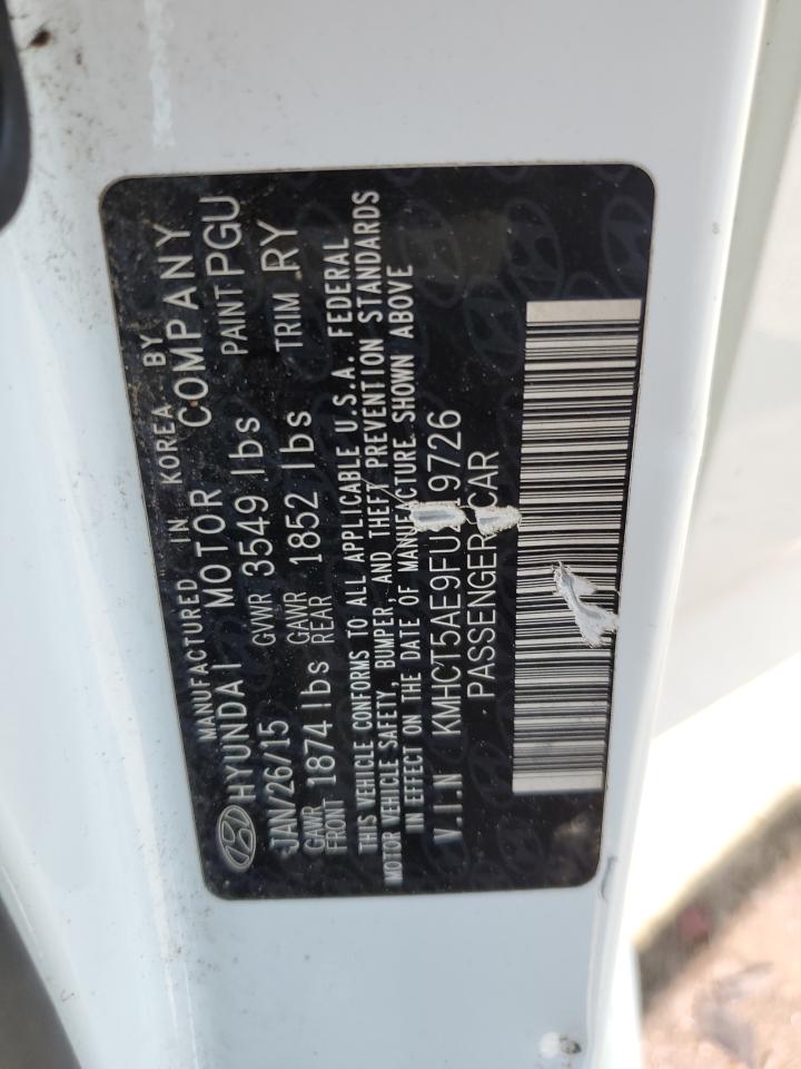 2015 Hyundai Accent Gs VIN: KMHCT5AE9FU219726 Lot: 55228705