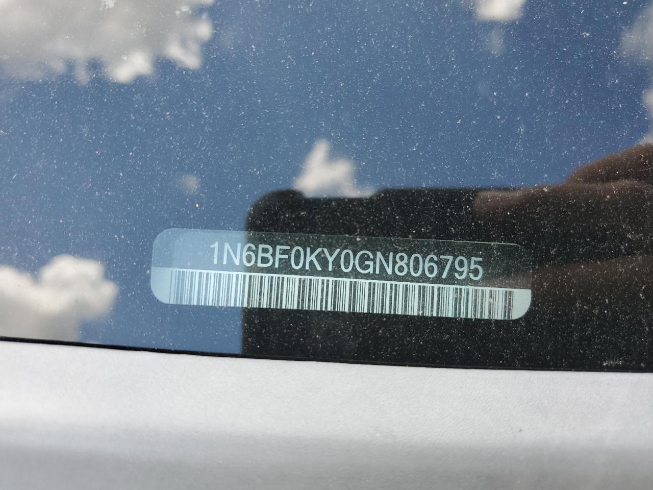 1N6BF0KY0GN806795 NISSAN NV 2016