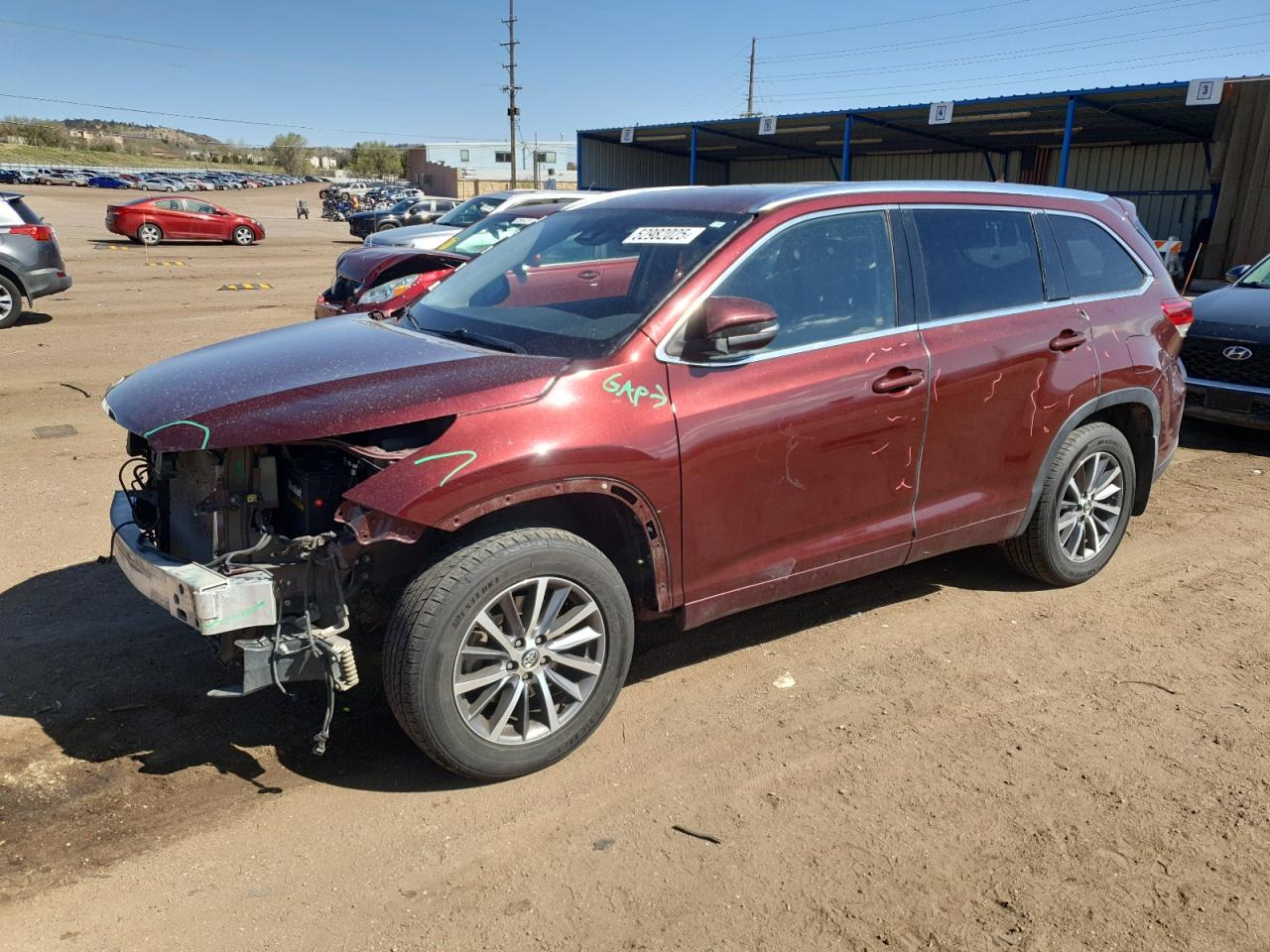 2018 Toyota Highlander Se de vânzare în Colorado Springs, CO - Front End