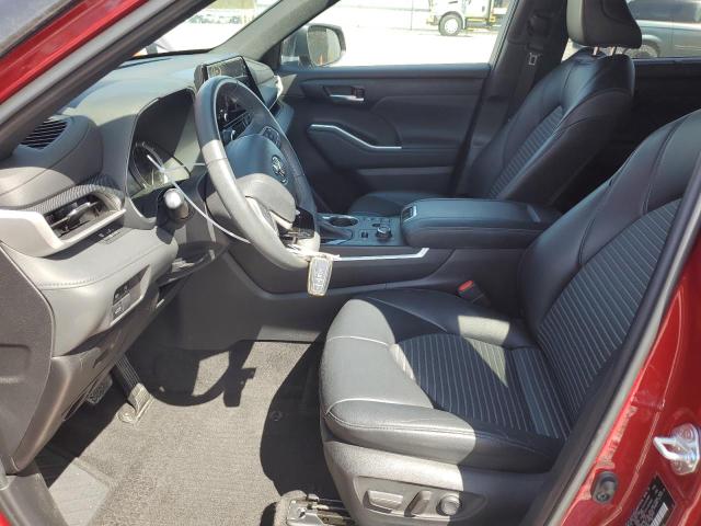  TOYOTA HIGHLANDER 2023 Czerwony