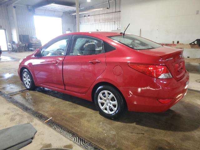  HYUNDAI ACCENT 2013 Червоний