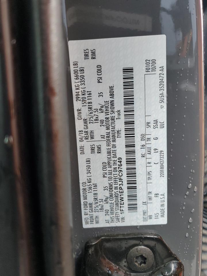 1FTEW1EP3JFC97649 FORD F-150 2018