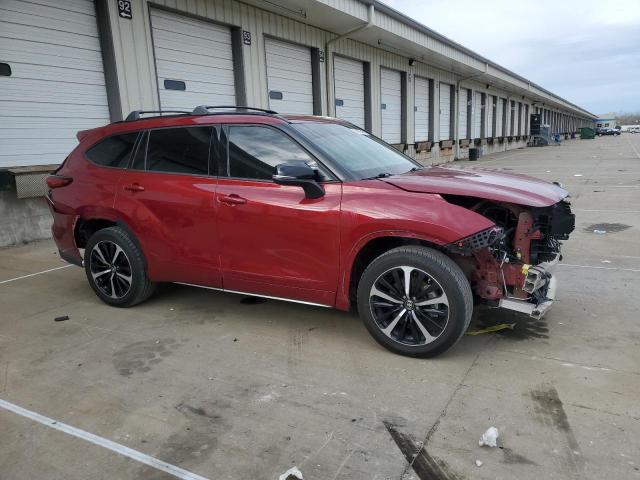  TOYOTA HIGHLANDER 2021 Czerwony