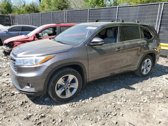  TOYOTA HIGHLANDER 2016 Szary