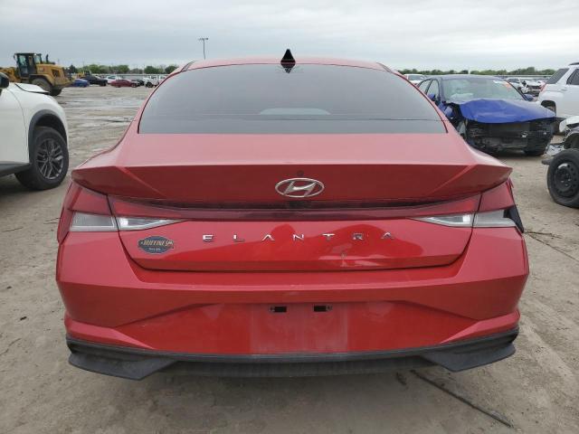  HYUNDAI ELANTRA 2021 Czerwony