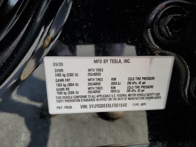 2020 TESLA MODEL Y 