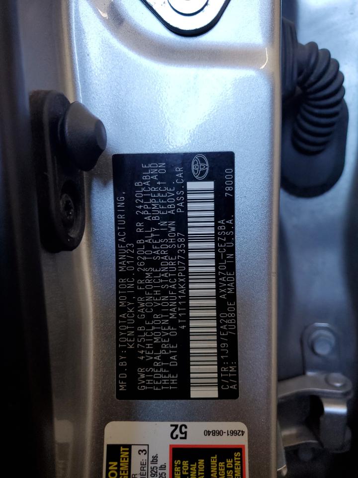 4T1T11AKXPU773587 TOYOTA CAMRY 2023