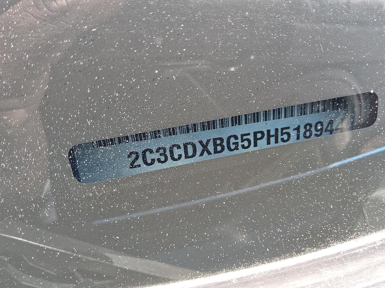 2023 Dodge Charger Sxt VIN: 2C3CDXBG5PH518944 Lot: 52923535