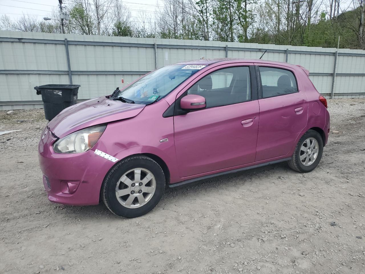 2015 Mitsubishi Mirage Es للبيع في Hurricane، WV - Front End