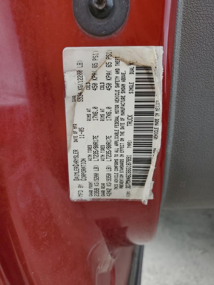 2006 Dodge Ram 3500 St VIN: 3D7MX46C66G187891 Lot: 54783735